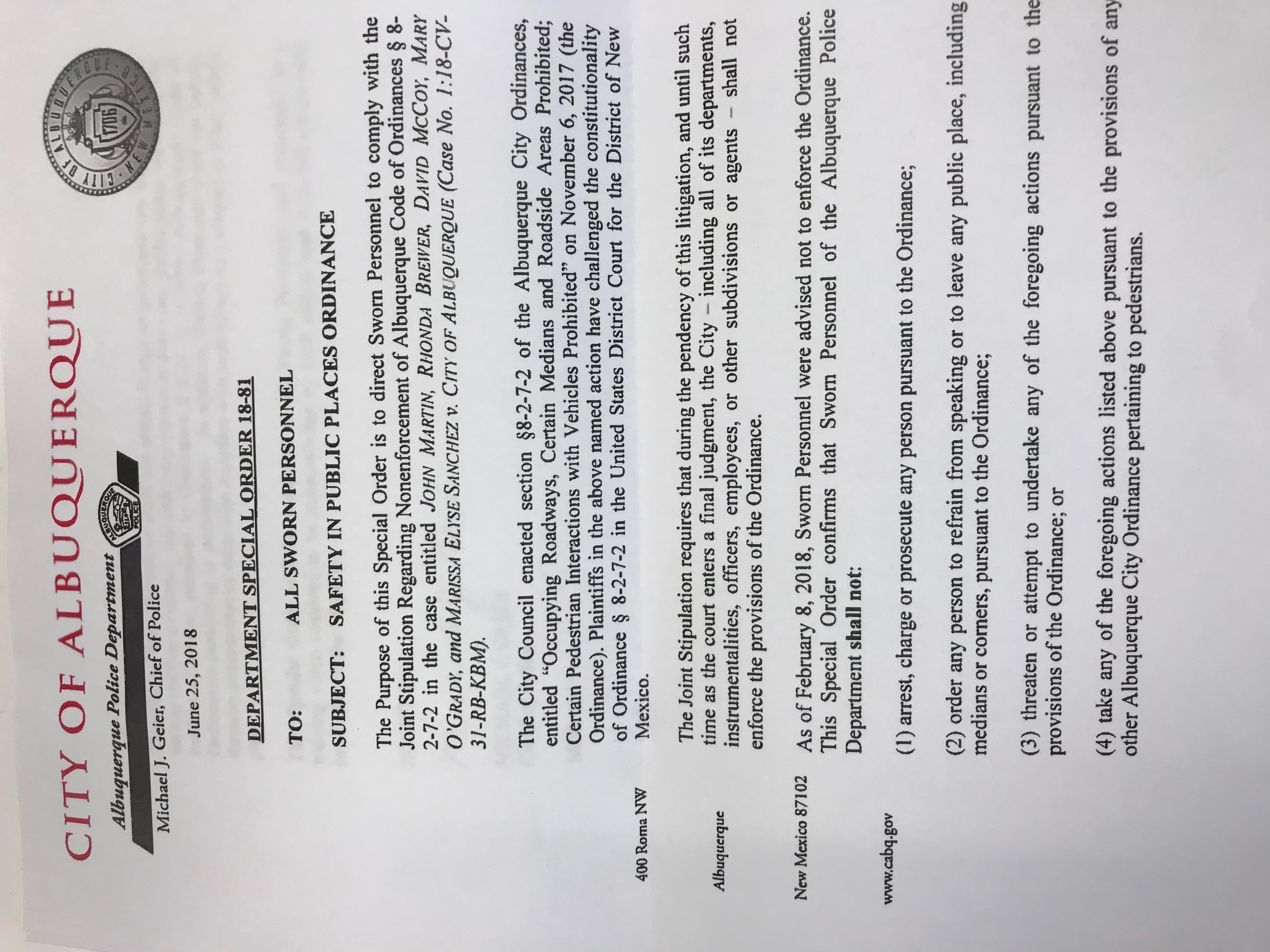APD officers disobey orders, write tickets for panhandling